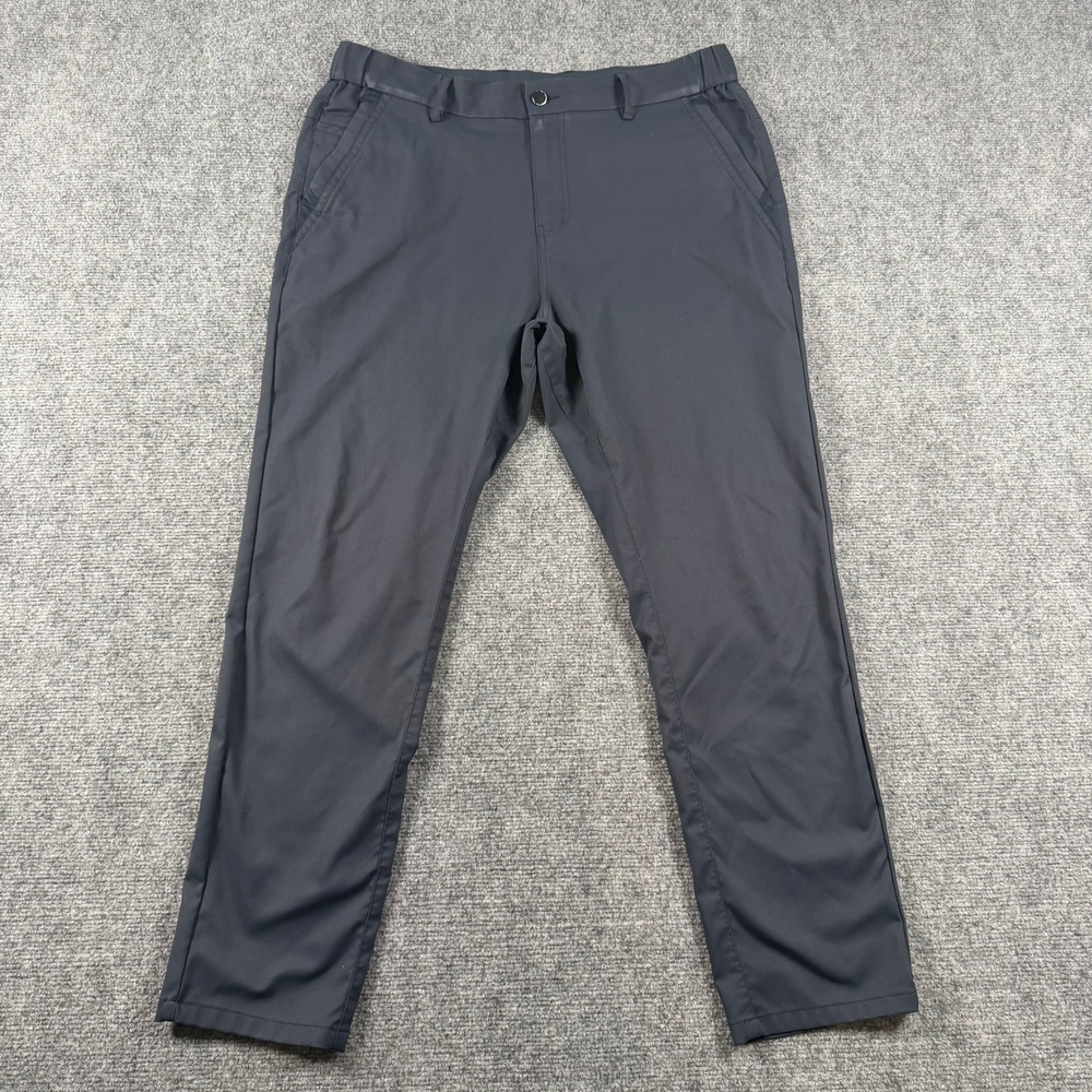 Jack Archer Tech Pants Mens 34x30 Deep Blue Straight Performance Chino Trousers